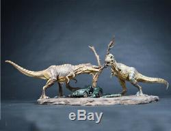 Tyrannosaurus Rex T Lutte Voiture Scène Dinosaur Modèle Figure Collector Décor Cadeau