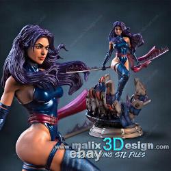 X-Men Psylocke kit de modèle en résine à l'échelle non peint impression 3D